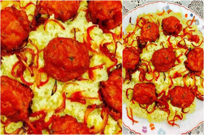 গোলাপ জামুন বিরিয়ানি