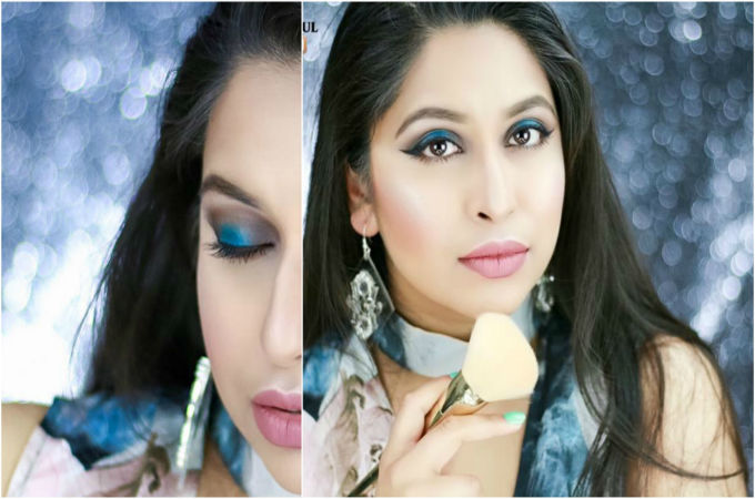 গর্জিয়াস ব্লু আই মেকাপ লুক