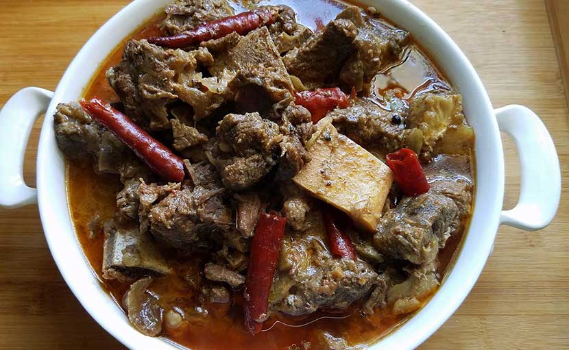 কাটা মশলার মাংস