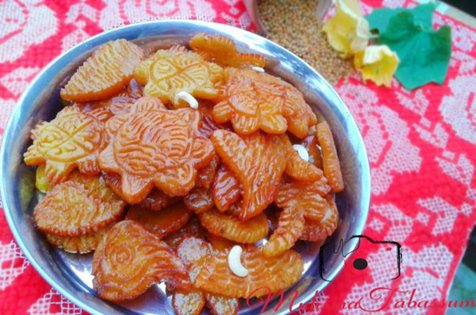 মুগ ডালের পাকান বা ডালের নকশী পিঠা