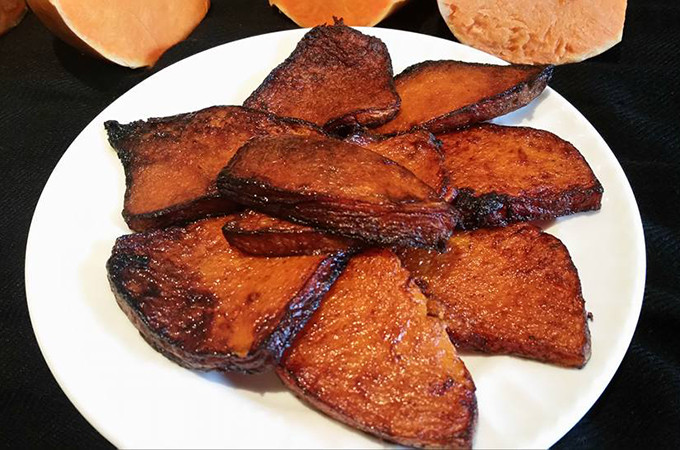 মিষ্টি কুমড়ার চিলতে ভাজা