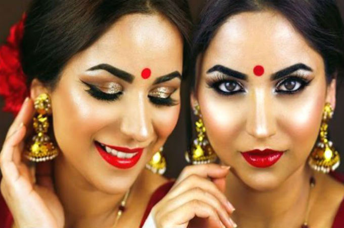 পূজার সাজে ৫ দিনে পাঁচ রূপ!