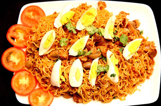 চিকেন সিজলার নুডুলস
