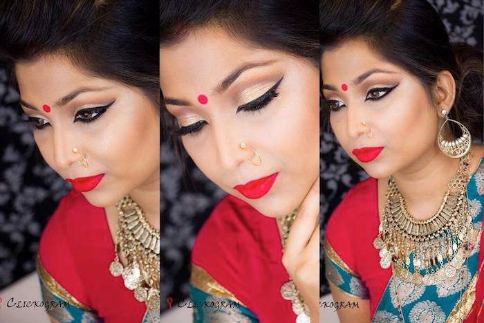 শারদীয় দুর্গাপুজা লুক