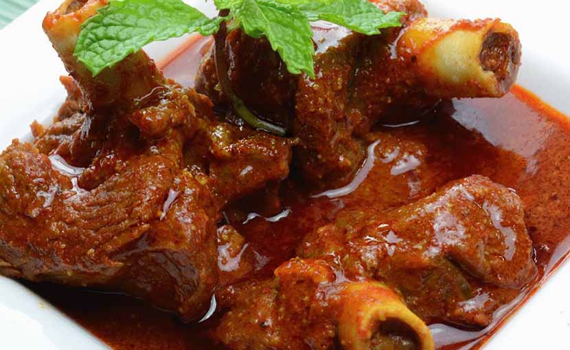 বাদাম মাটন কোরমা