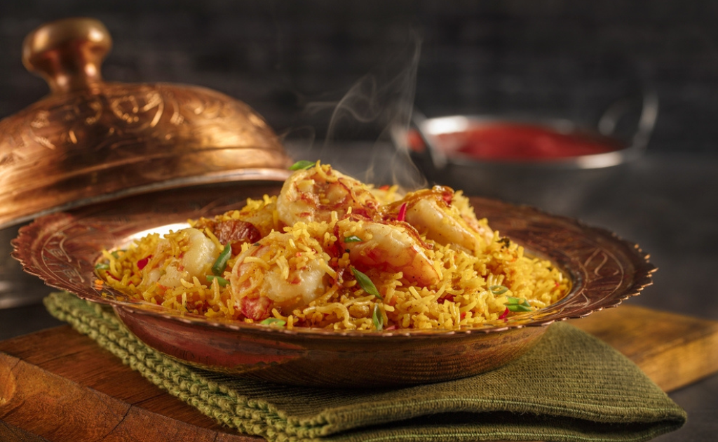 গলদা চিংড়ির বিরিয়ানি