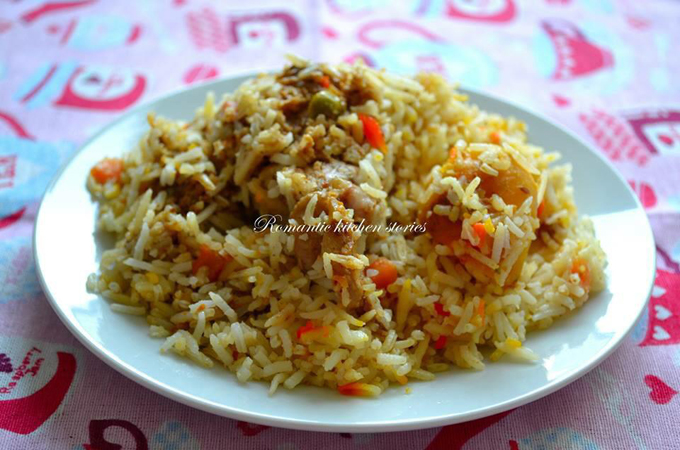 চিকেন অ্যান্ড ভেজিটেবল বিরিয়ানি
