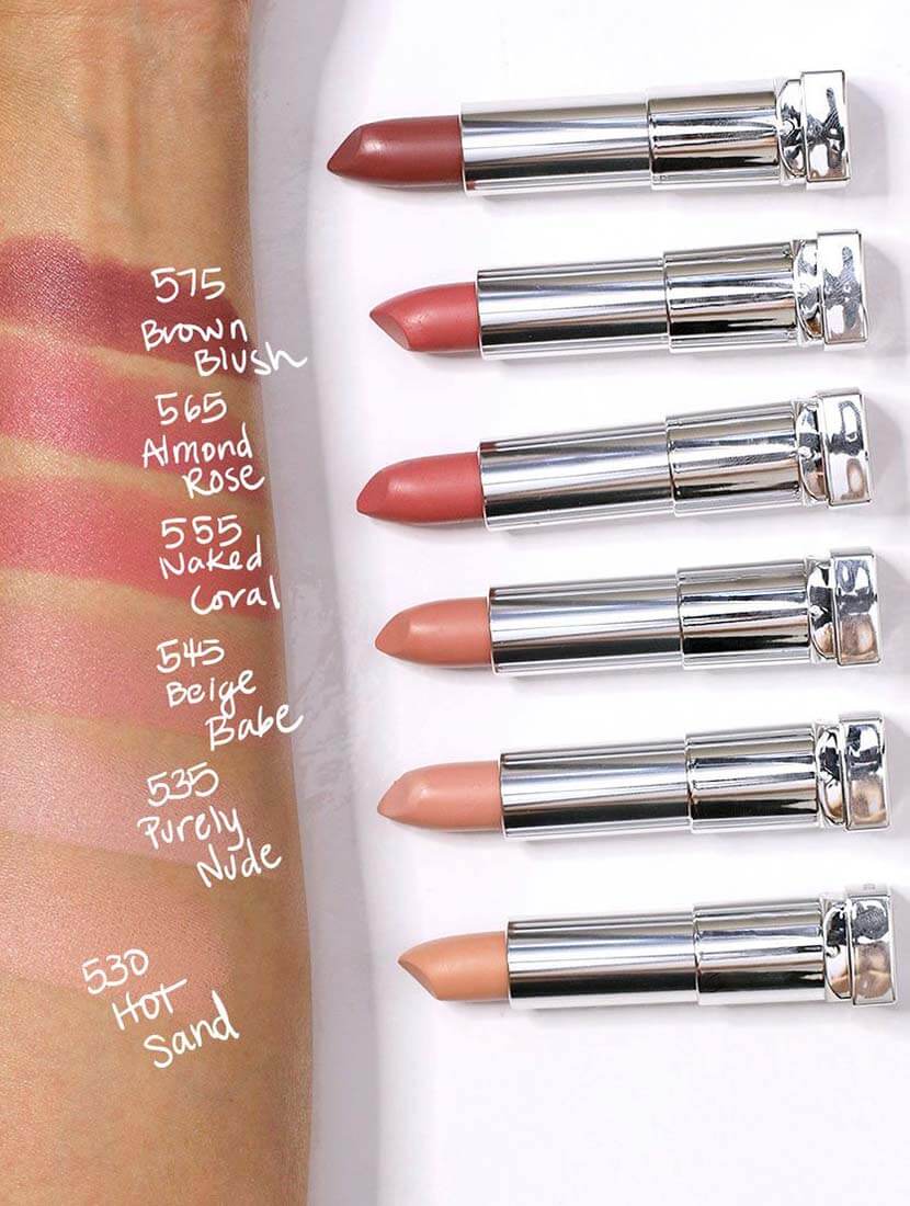 maybelline nude lipsticks - shajgoj.com