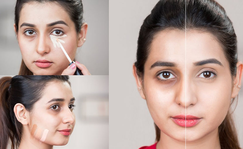 পহেলা বৈশাখের লাইট মেকআপ করার ১ম ধাপ বেইজ Makeup - shajgoj.com