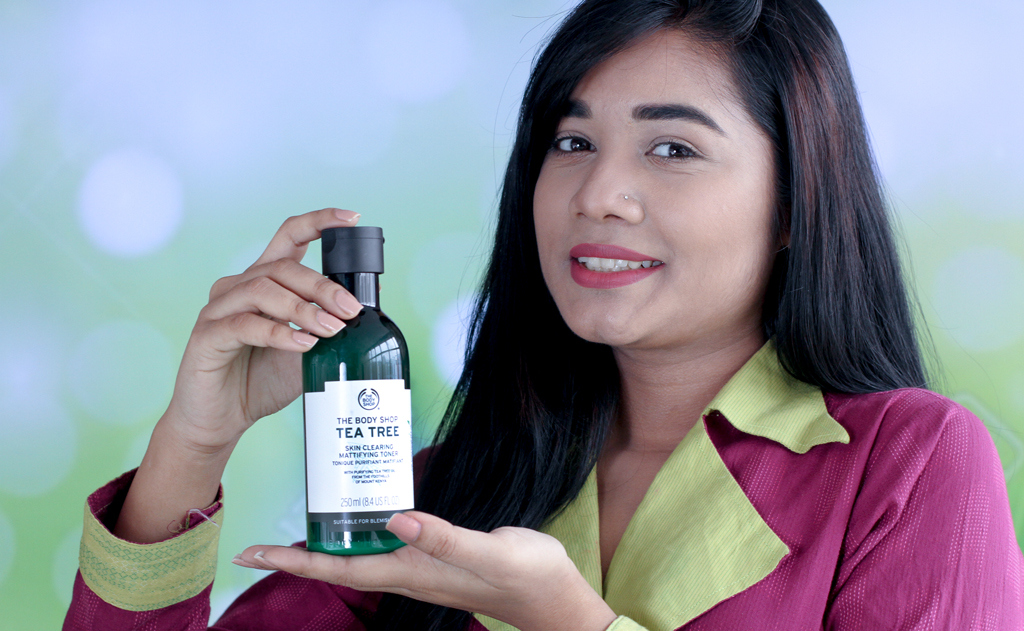 bodyshop tea tree toner on hand