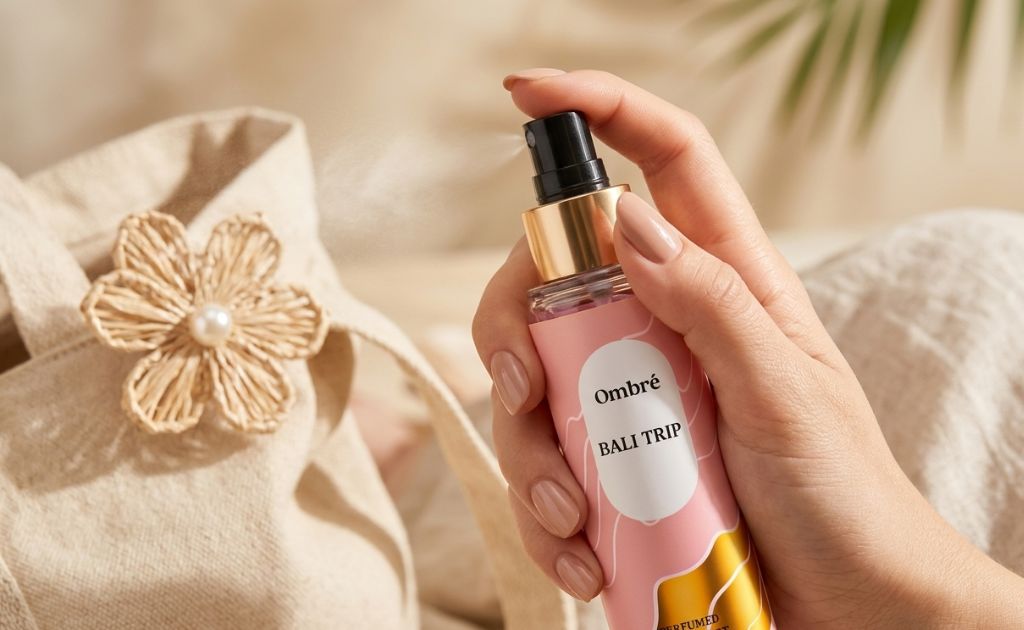 Ombre body mist for instant freshness in summer